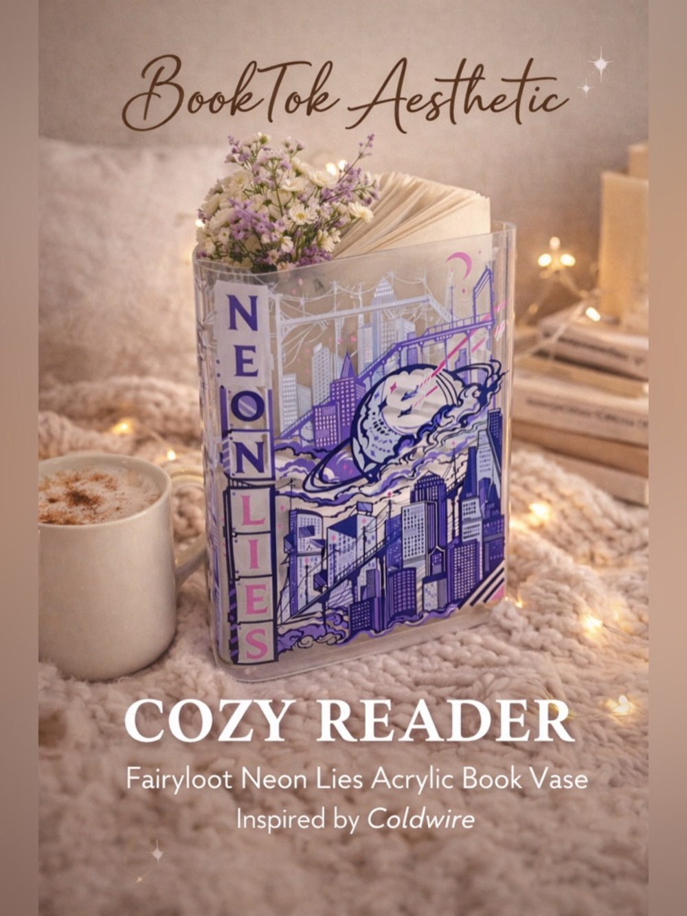 Fairyloot Neon Lies Acrylic Book Vase – Coldwire Inspired